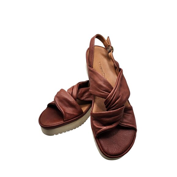 L'Amour Des Pieds Amiens Sandals Brandy Lamba Size 8.5 M Womens Brown - Picture 1 of 5